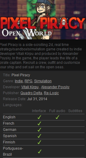 Pixel Piracy Steam - Click Image to Close